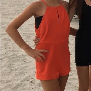 Forever 21 orange romper